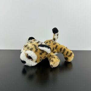 Russ Berrie Lil Peepers Leonard Leopard 5” Orange Black Spotted Plush Peeper